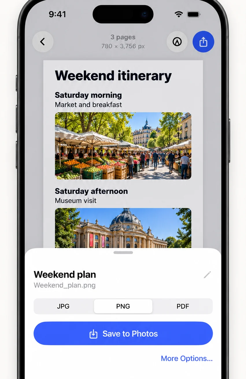 Full page screenshot of a web page in FullPage, ready to save as PNG, JPG or PDF